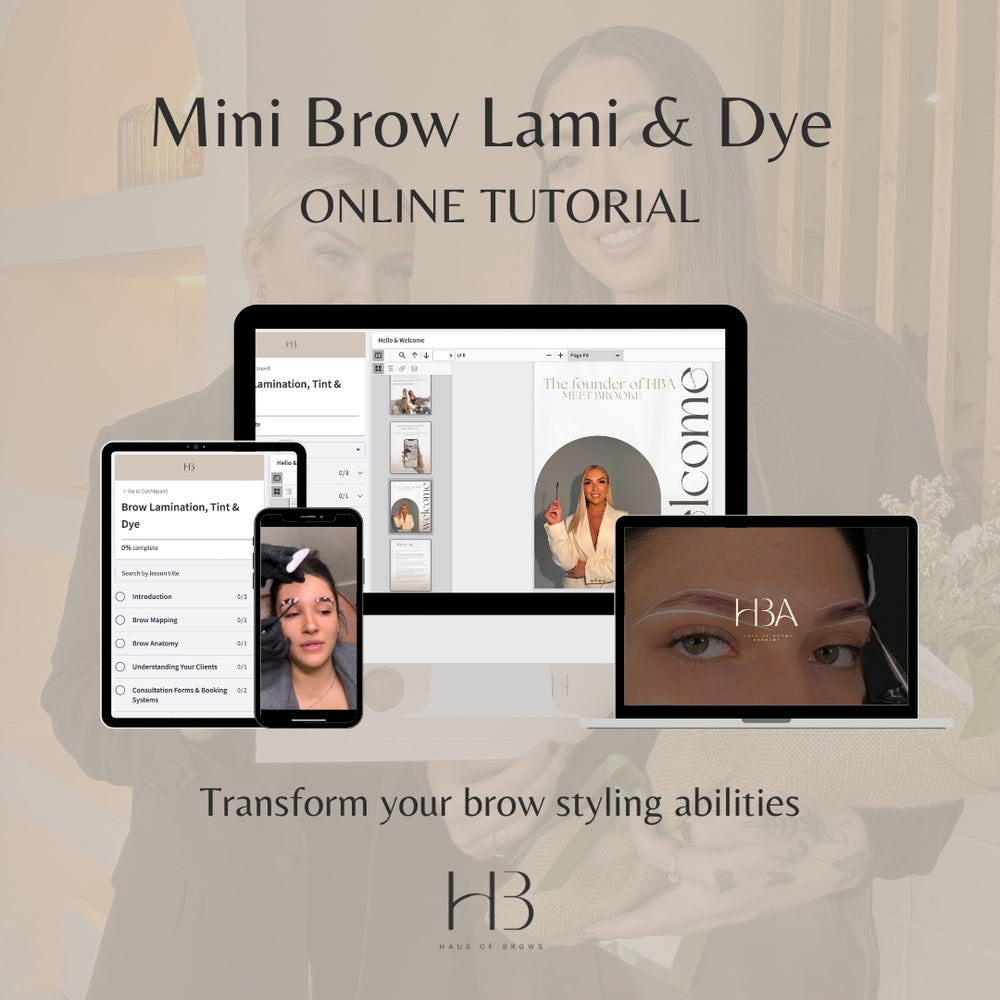 Mini Brow Lami & Dye Online Tutorial