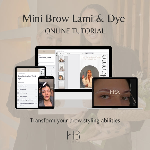 Mini Brow Lami & Dye Online Tutorial