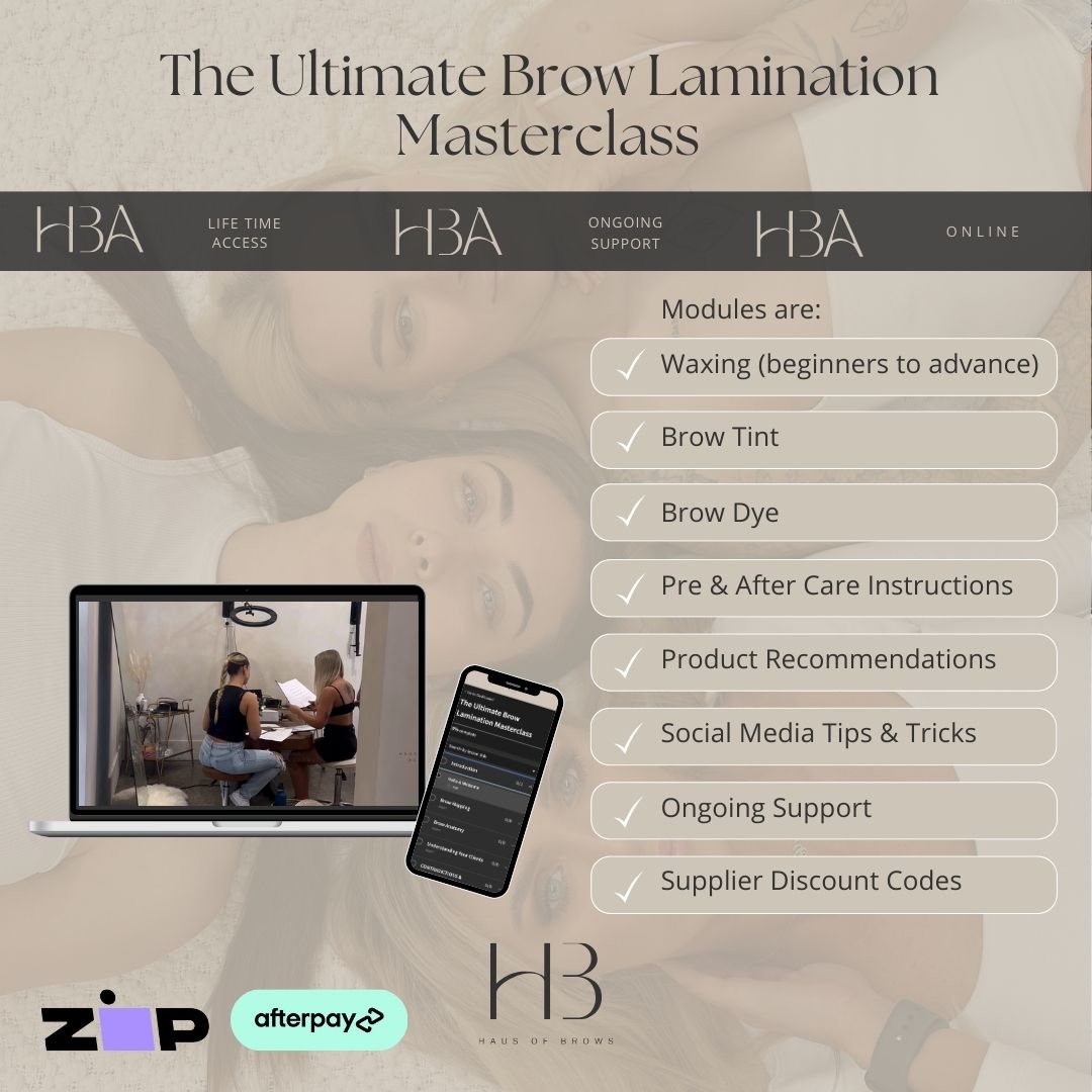 The Ultimate Brow Lamination & Business Masterclass