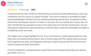 The Ultimate Brow Lamination & Business Masterclass