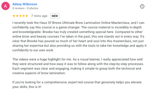 The Ultimate Brow Lamination & Business Masterclass